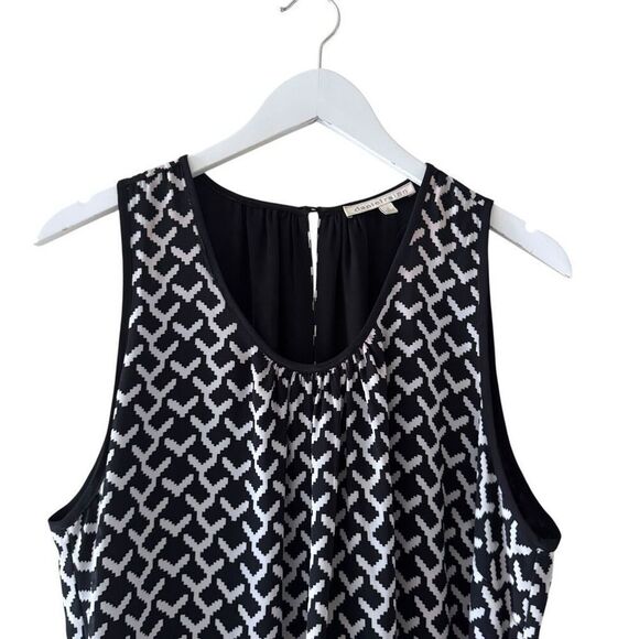 Anthropologie DanielRainn Sleeveless Black White Abstract Size 1X# 2511 - Picture 2 of 12
